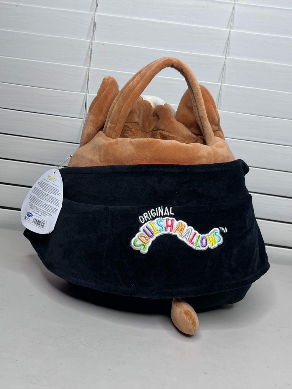 NWT Squishmallows Reginald the Vampire Corgi Treat Pail Soft Plush Bucket - Picture 3 of 14